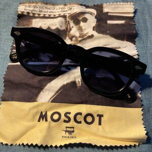 STUNNING STUNNING LEMTOSH MOSCOT Sunglasses 46-24 Black Men - Unisex